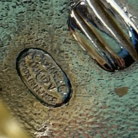 Authentic Chanel CC Silver Button Earrings - Picture 8 of 10